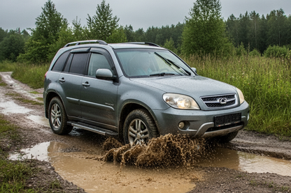 Side Steps RedLine V1 (2 pcs, Aluminum) for Chery Tiggo 1 2005-2016 - image 1