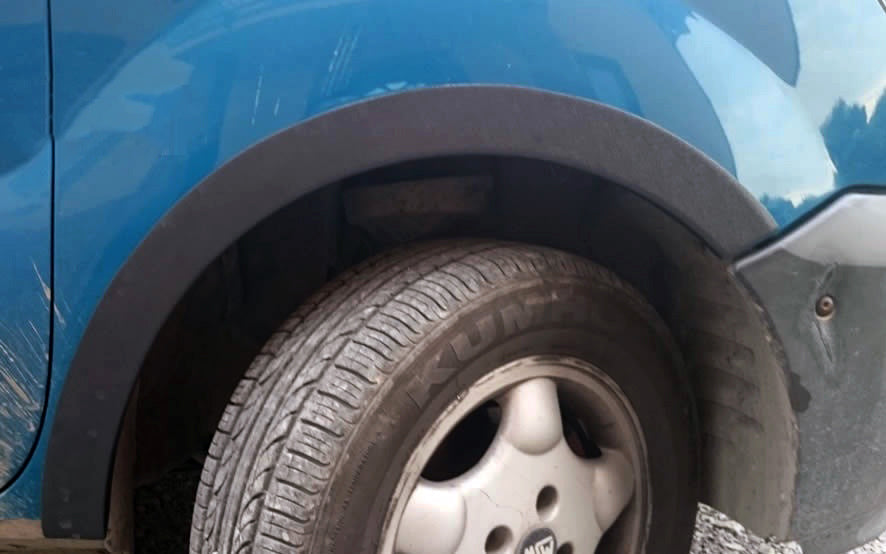 Fender flares (4 pcs, black) for Renault Kangoo 1998-2008 - image 1