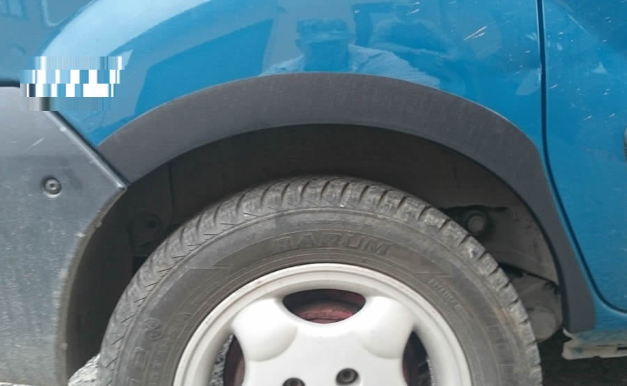 Fender flares (4 pcs, black) for Renault Kangoo 1998-2008 - image 2