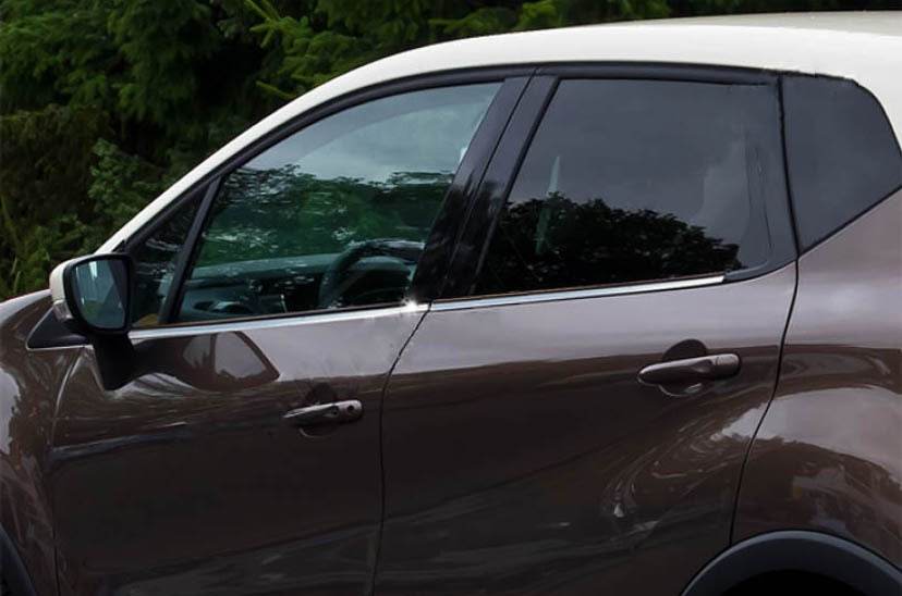 Outlining windows (4 pcs, stainless steel) for Renault Captur 2013-2019 - Reelken Auto