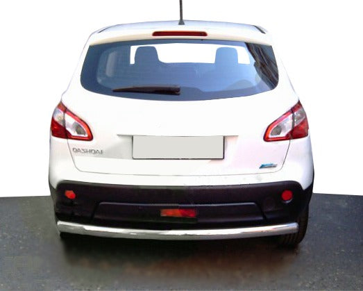 Rear bar straight (stainless steel) for Nissan Qashqai 2007-2010 - image 2