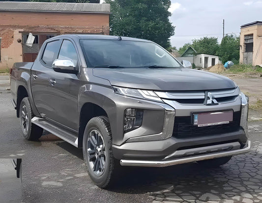 Front protection ST008 (stainless) for Mitsubishi L200 2015-2024 - Reelken Auto