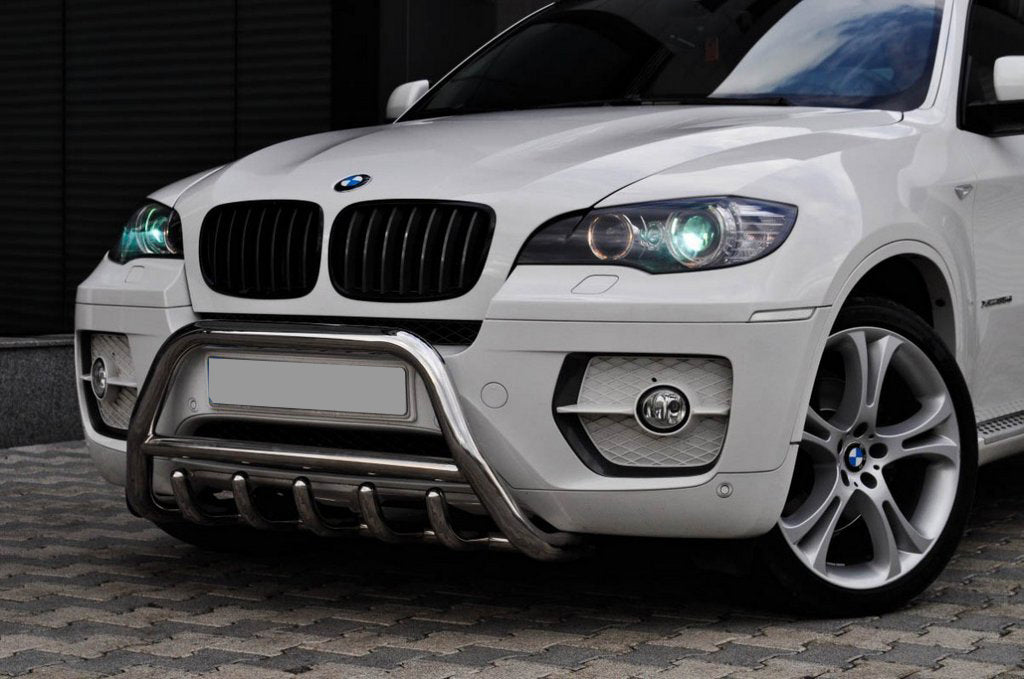 The WT003 bumper guard (stainless) for BMW X6 E-71 2008-2014 - image 1