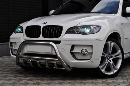 The WT003 bumper guard (stainless) for BMW X6 E-71 2008-2014 - image 1