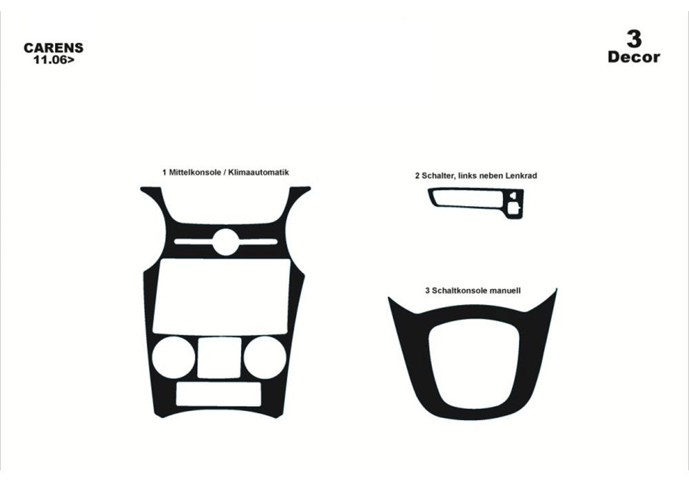 Panel overlays (2006-2012) for Kia Carens 1999-2012 - image 3