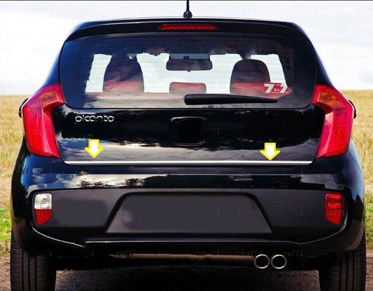 The edge of the trunk (stainless steel). for Kia Picanto 2011-2016 - Reelken Auto