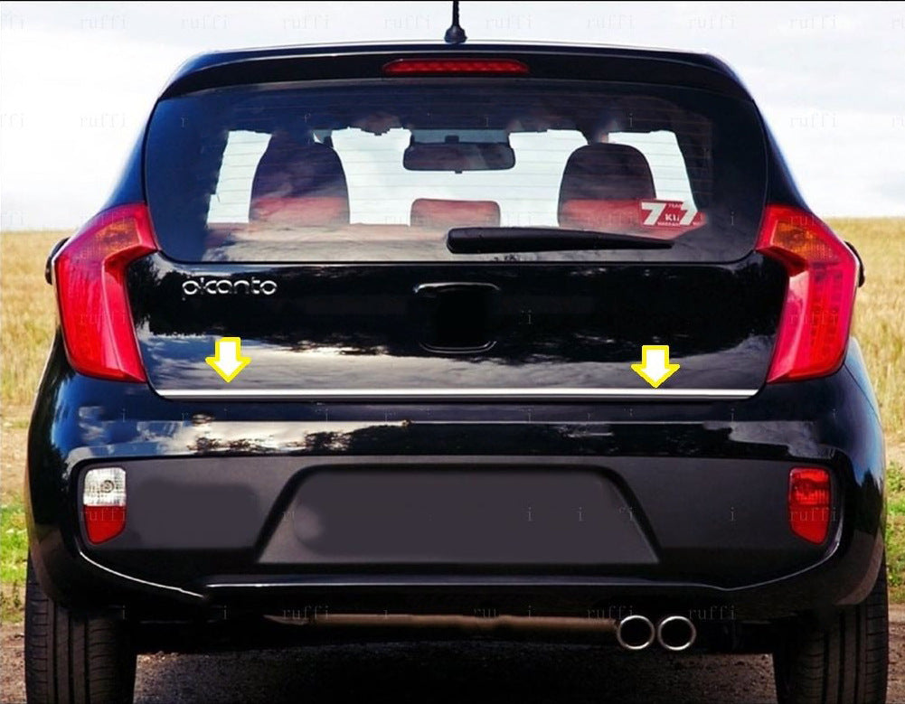 Trunk Trim Stainless Steel for Kia Picanto 2011-2016 - image 1