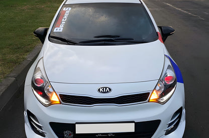 BMW-Style Mirror Covers (with Turn Signal, 2 pcs) for Kia Rio 2012-2017 - image 10