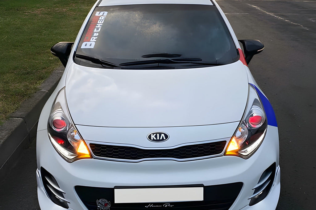 BMW-Style Mirror Covers (with Turn Signal, 2 pcs) for Kia Rio 2012-2017 - image 10