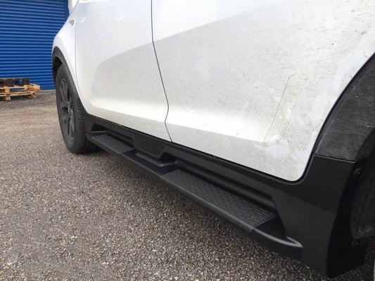 Side sills Niken-style S101 (2 pcs., Aluminum) for Kia Sportage 2010-2015 - Reelken Auto