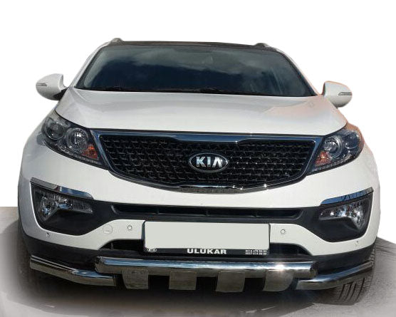 Front Bar ST009-15 (2013-2015, Stainless Steel) for Kia Sorento II XM 2009-2014 - image 1
