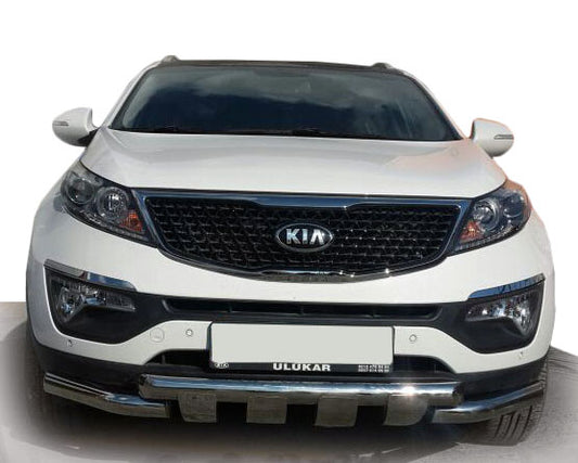 Front Bar ST009-15 (2013-2015, Stainless Steel) for Kia Sorento II XM 2009-2014 - image 1