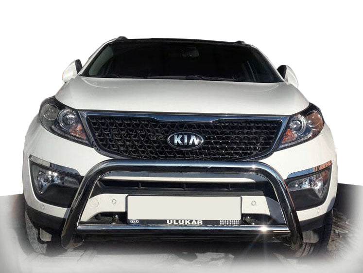 Kengurâtnik WT005 (stainless) for Kia Sorento II XM 2009-2014 - Reelken Auto