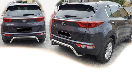Back protection AK007 (stainless) for Kia Sportage 2015-2021 - Reelken Auto