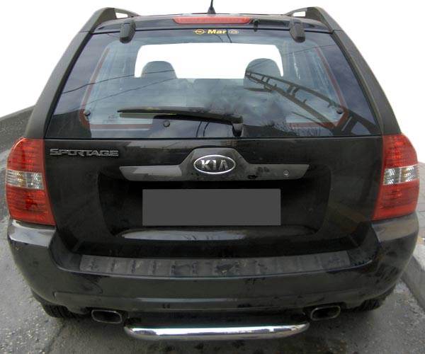 Back arc AK005 (stainless) for Kia Sportage 2004-2010 - Reelken Auto
