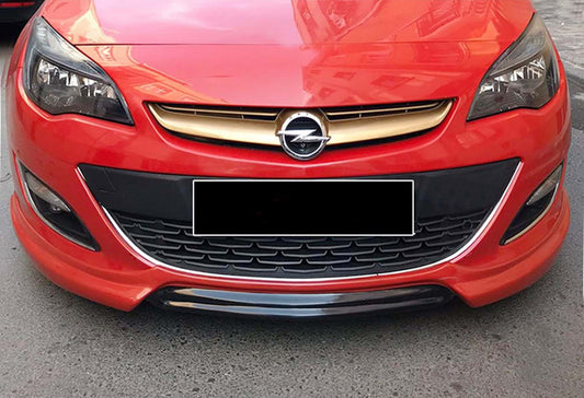 Front Lip DPT V-1 (Gloss Black) for Opel Astra J 2009-2015 - image 1