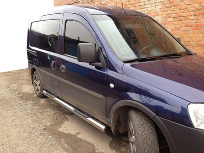 Side Pipes (2 pcs, Stainless Steel) for Opel Combo 2002-2012 - image 1