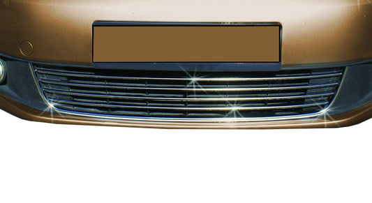 Front bumper protector trims Comfort (5 pcs, stainless steel) for Volkswagen Caddy 2010-2015 - image 1