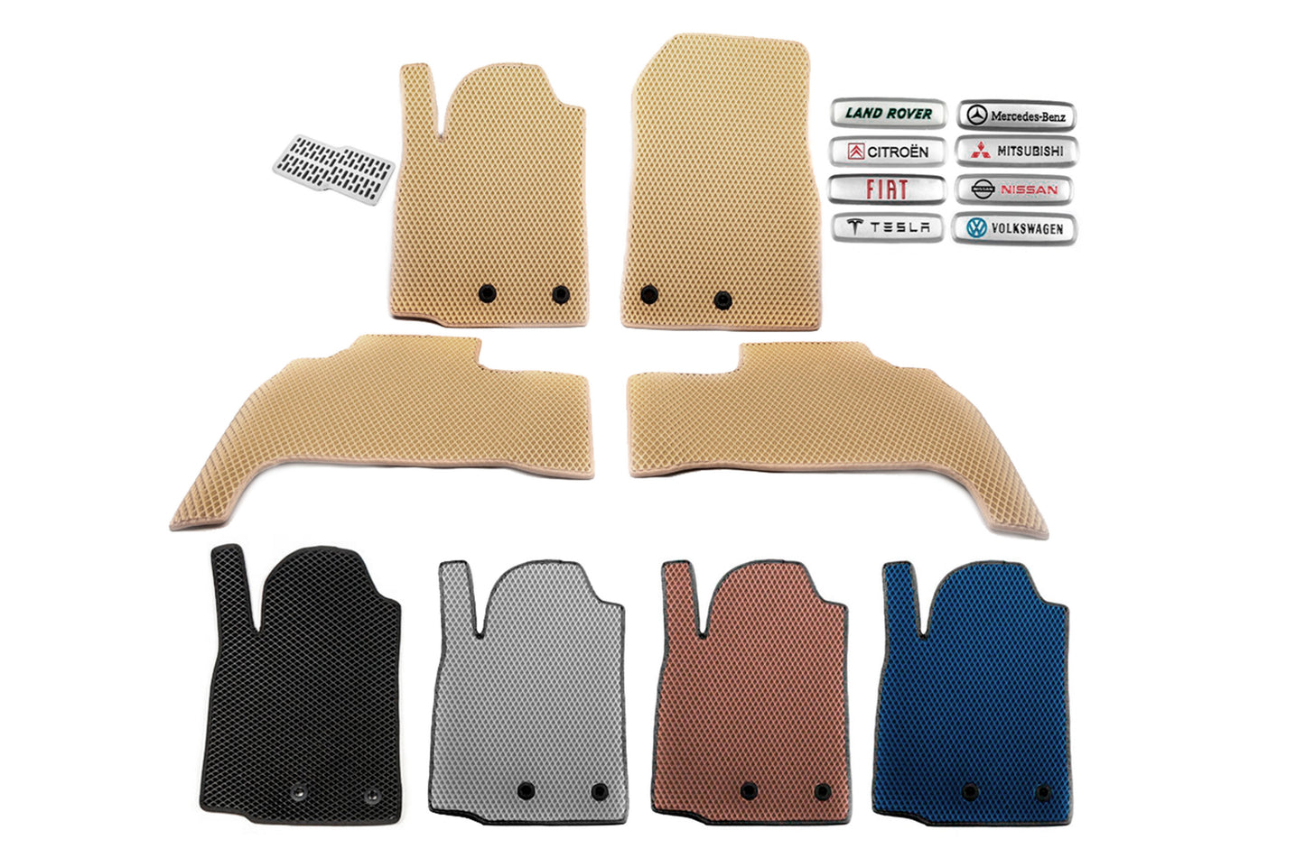 EVA Floor Mats (Beige) for Mazda CX-70 2024- yy - image 1