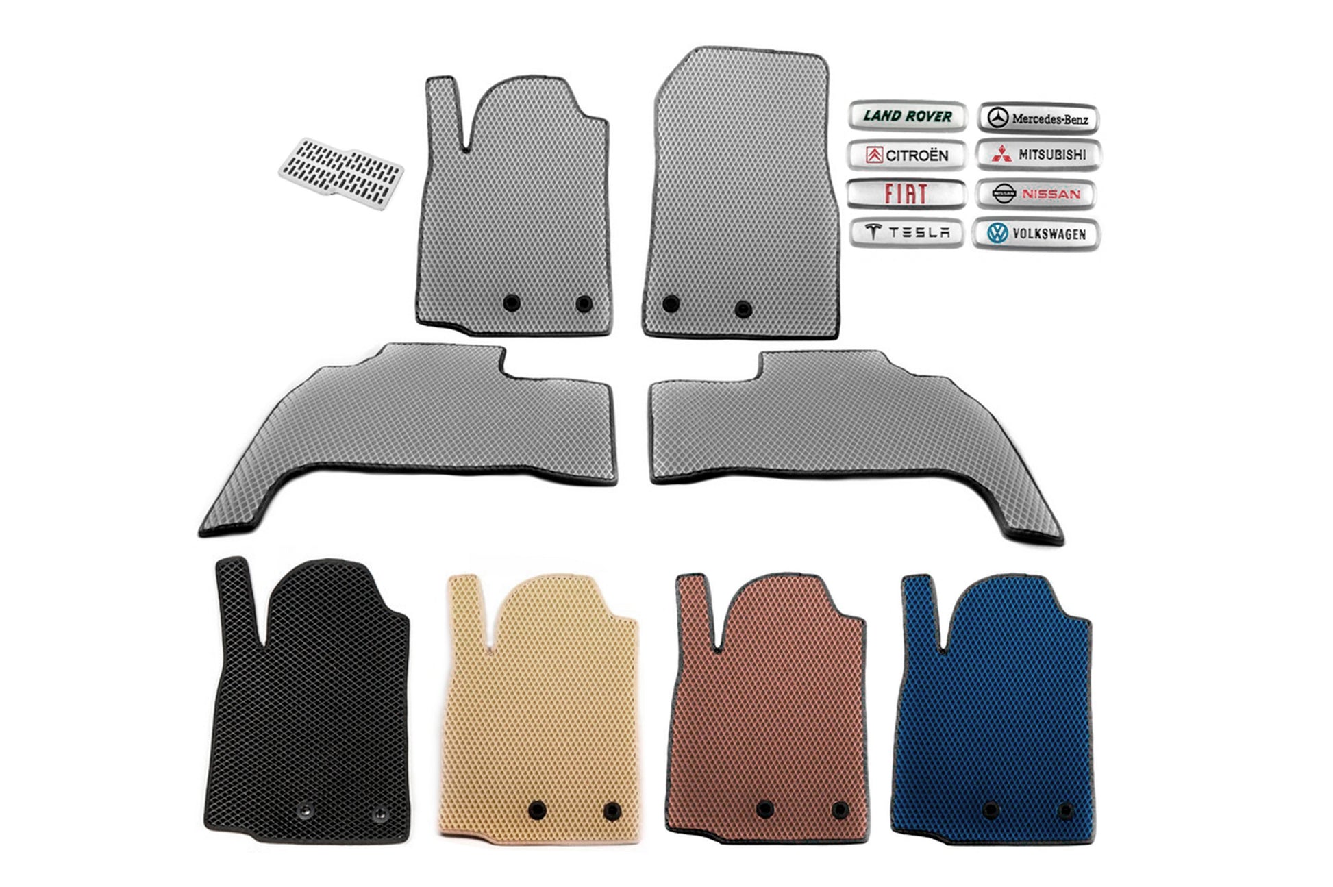 EVA Floor Mats (Gray) for Scania R Series 2004-2016 - image 1