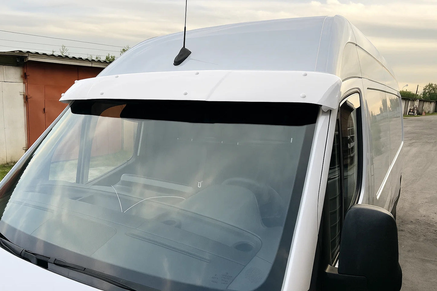Windshield visor on frame (White, 5mm) for Mercedes Sprinter W907/W910 2018- - image 1