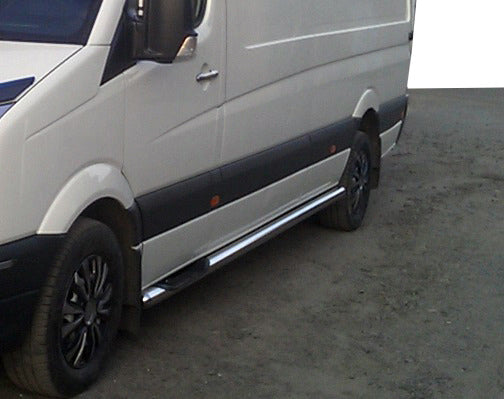 The side tube (2 PCs., stainless.) for Mercedes Sprinter W907/W910 2018↗ - image 3