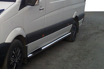 Side Pipes (2 pcs, Stainless Steel) for Mercedes Sprinter W906 2006-2018 - image 4