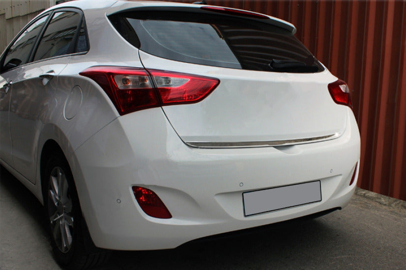 Trunk trim (HB, stainless steel) for Hyundai I-30 2012-2017 - image 1
