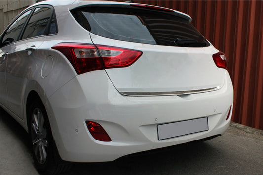 Trunk trim (HB, stainless steel) for Hyundai I-30 2012-2017 - image 1