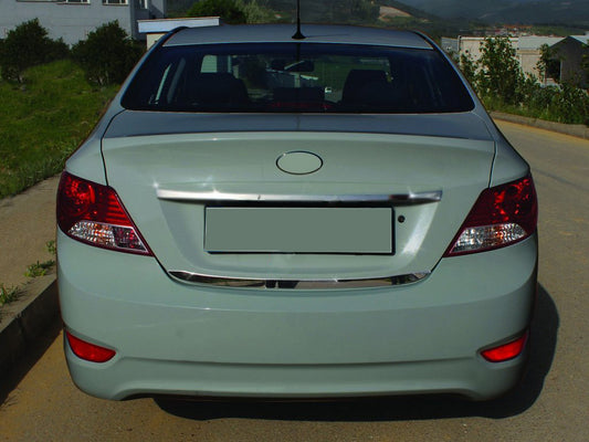 The edge of the trunk (stainless) for Hyundai Accent 2011-2017 - image 2