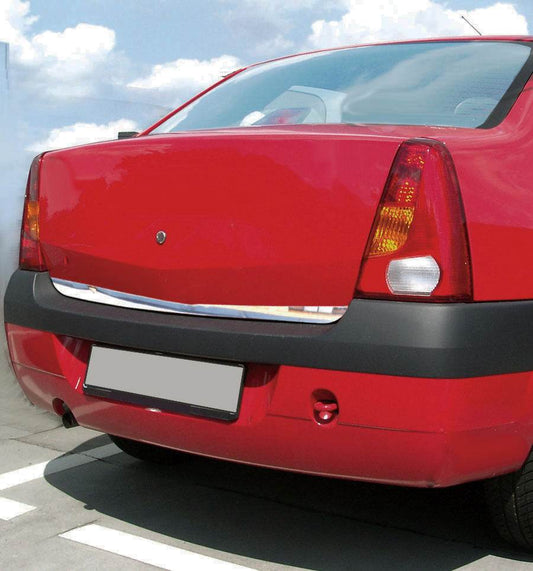 Trim the bottom edge of the trunk lid (stainless steel.) for Dacia Logan I 2005-2008 - Reelken Auto