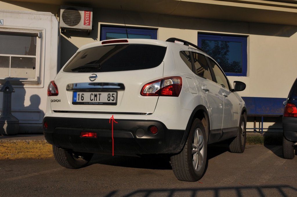 Trunk sill protector stainless steel for Nissan Qashqai 2007-2010 - image 2