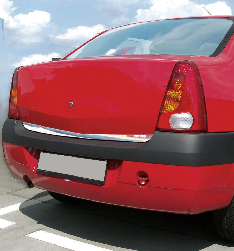 Trunk lid lower edge trim (stainless steel) for Renault Logan I 2005-2008 - image 1