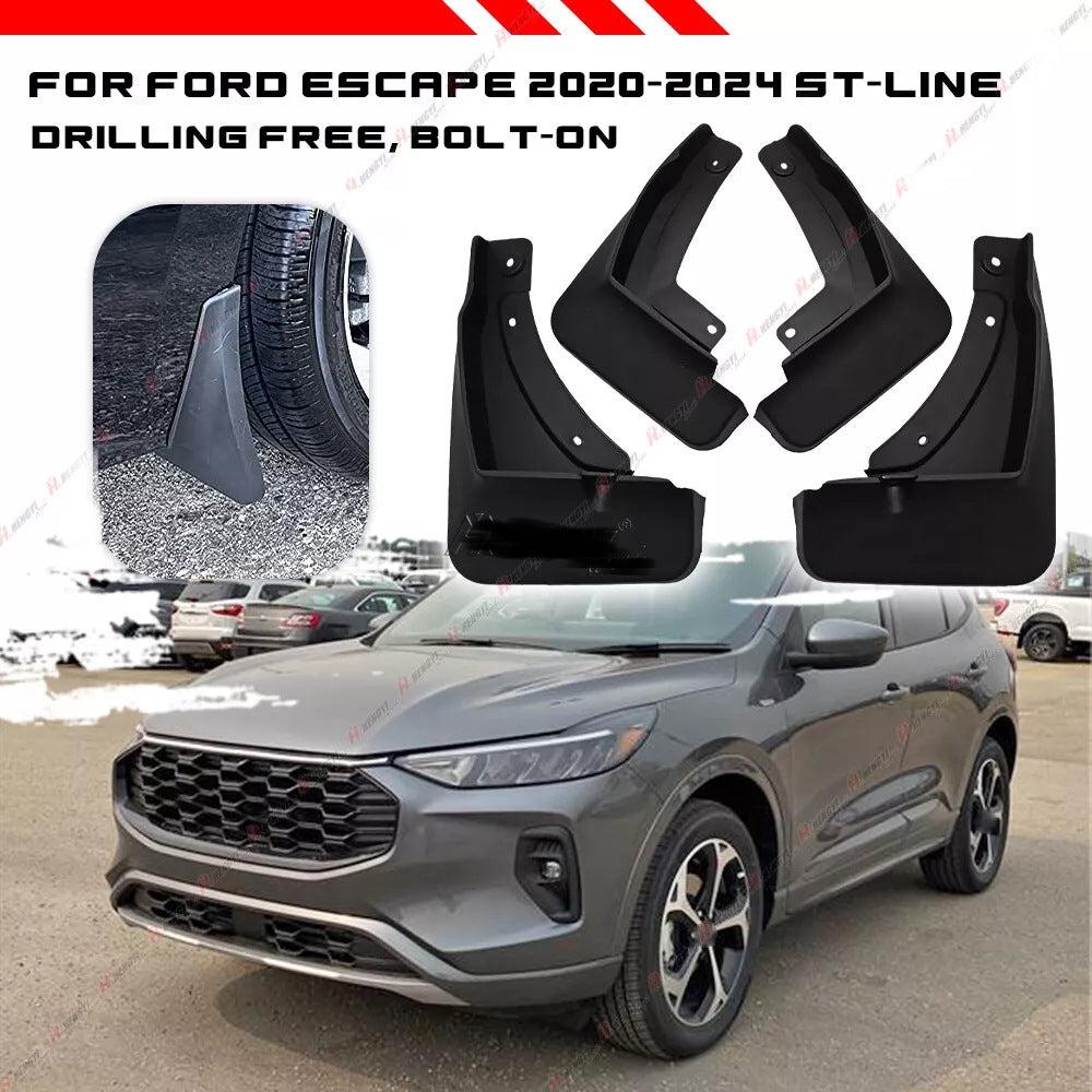 Premium mud flaps (for ST-Line, 4 pcs) for Ford Kuga/Escape 2019↗︎ year - image 1