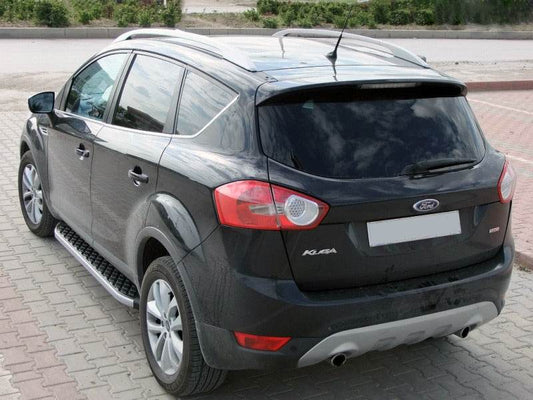 BlackLine lateral platforms (2 PCs, aluminum) for Skoda Karoq - Reelken Auto