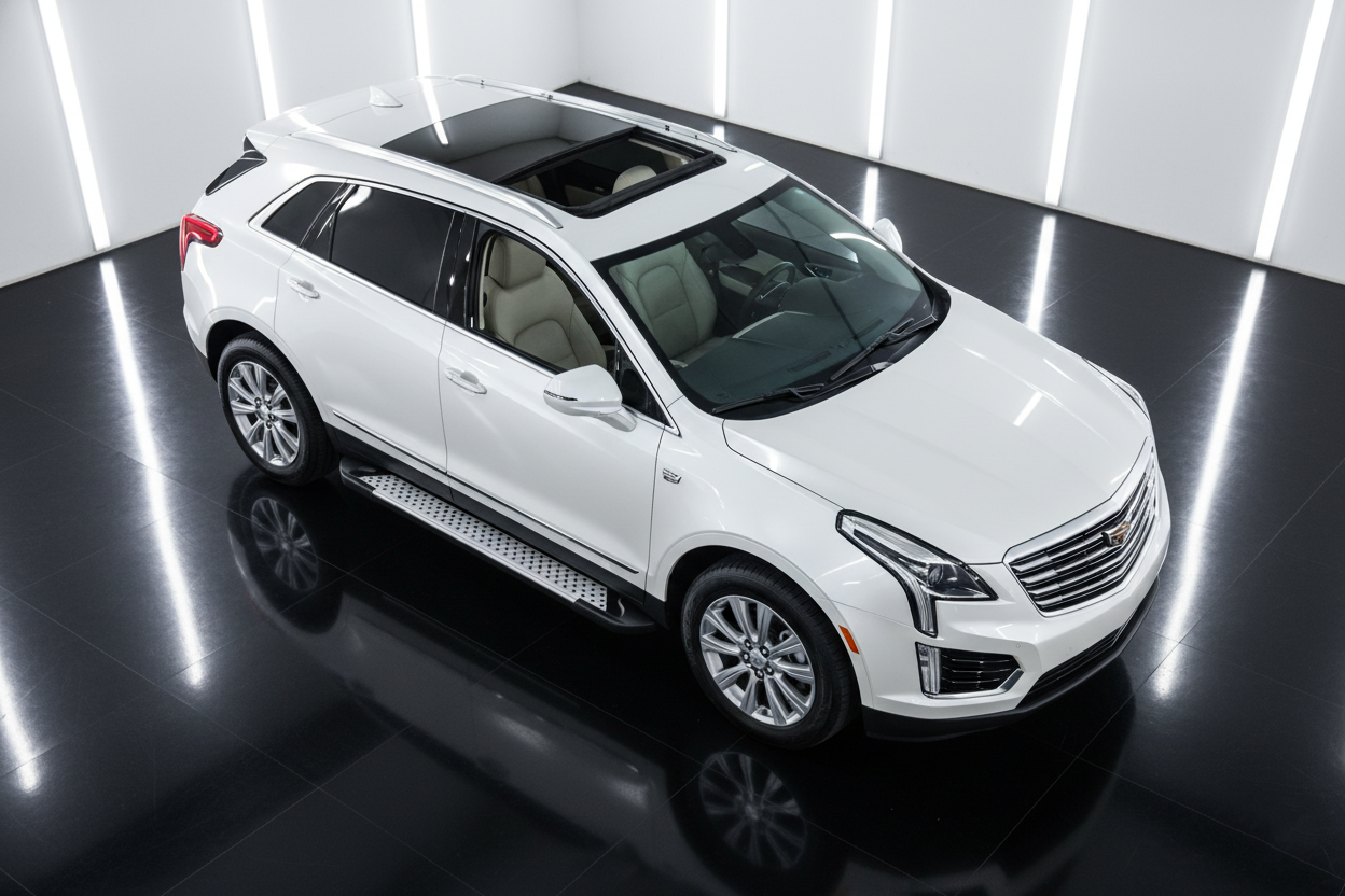 Side Steps Allmond Grey (2 pcs, Aluminum) for Cadillac XT5 2016- - image 1