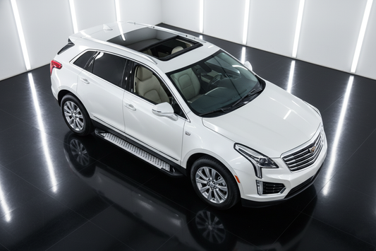 Side Steps Allmond Grey (2 pcs, Aluminum) for Cadillac XT5 2016- - image 1