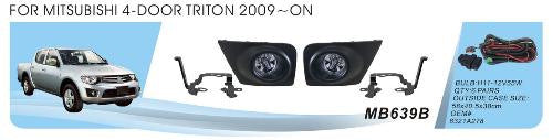 Fog Lights 2006-2011 (2 pcs, Halogen) for Mitsubishi L200 2006-2015 - image 1
