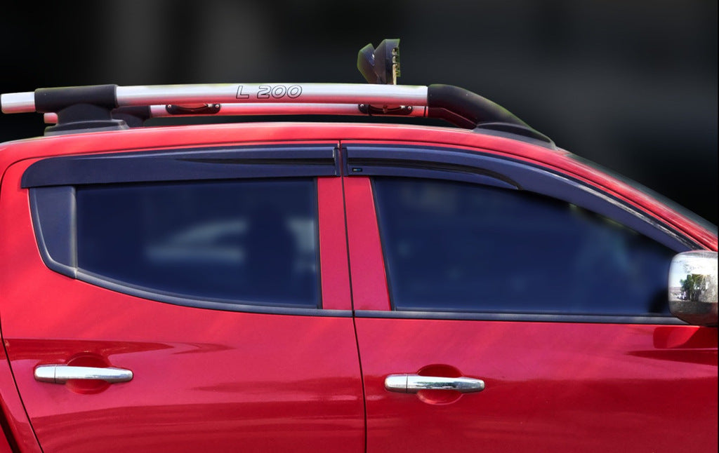 Window Deflectors (4 pcs, Sunplex Sport) for Mitsubishi L200 2006-2015 - image 5