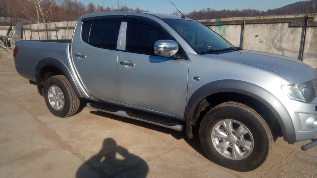 Window Deflectors (4 pcs, Sunplex Sport) for Mitsubishi L200 2006-2015 - image 9