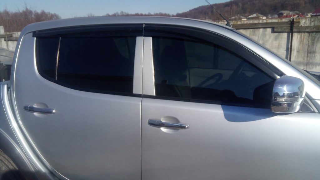 Window Deflectors (4 pcs, Sunplex Sport) for Mitsubishi L200 2006-2015 - image 8
