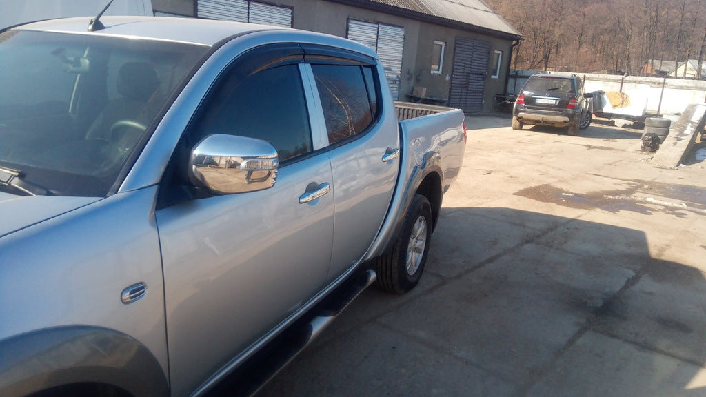 Window Deflectors (4 pcs, Sunplex Sport) for Mitsubishi L200 2006-2015 - image 7