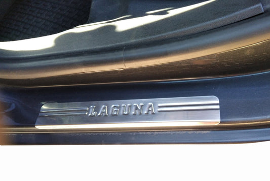 Door Sill Protectors OmsaLine (4 pcs, stainless steel) for Renault Laguna 2001-2007 - image 2