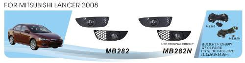 Fog Lights (2 pcs, Halogen) for Mitsubishi Lancer X 2008- - image 1