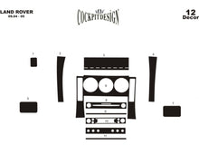 Dashboard Trim Kit (2004-2005, 12 pieces) for Land Rover Freelander I 1997-2006 - image 1