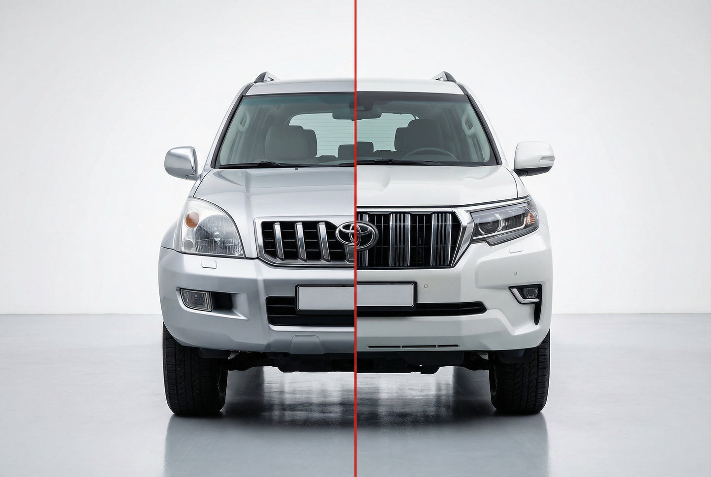Facelift Kit to Toyota Land Cruiser Prado 150 2017+ for Toyota Land Cruiser Prado 120 2002-2009 - image 1