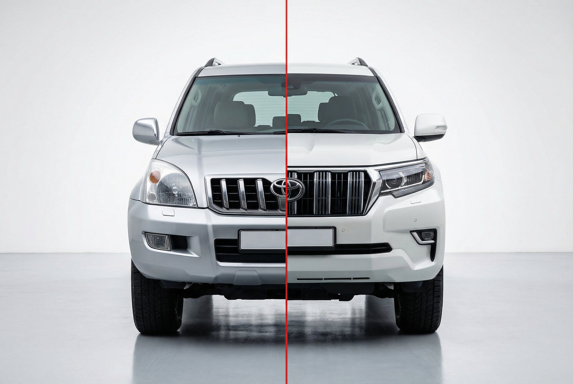 Facelift Kit to Toyota Land Cruiser Prado 150 2017+ for Toyota Land Cruiser Prado 120 2002-2009 - image 1