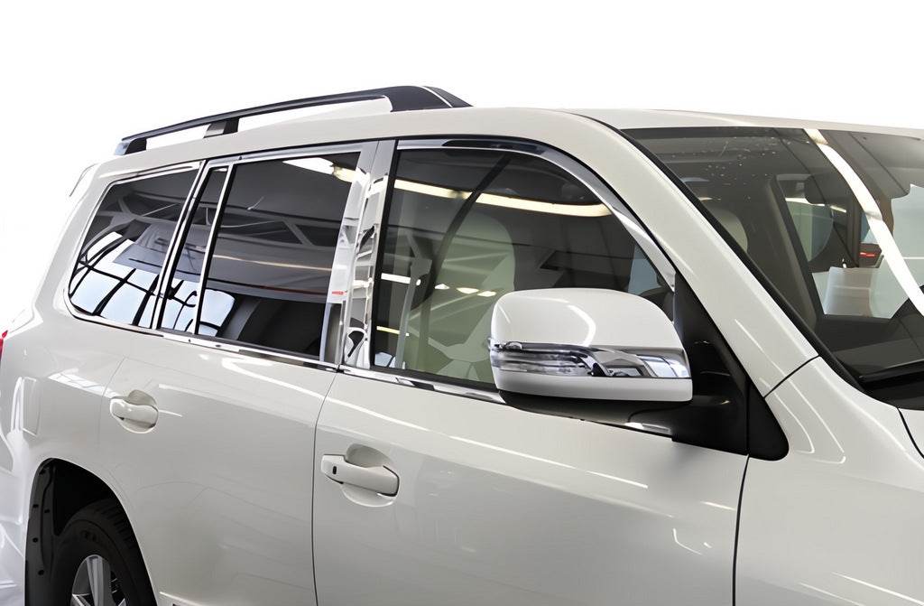 Full frames are glasses and stand (stainless) for Toyota Land Cruiser 200 - Reelken Auto