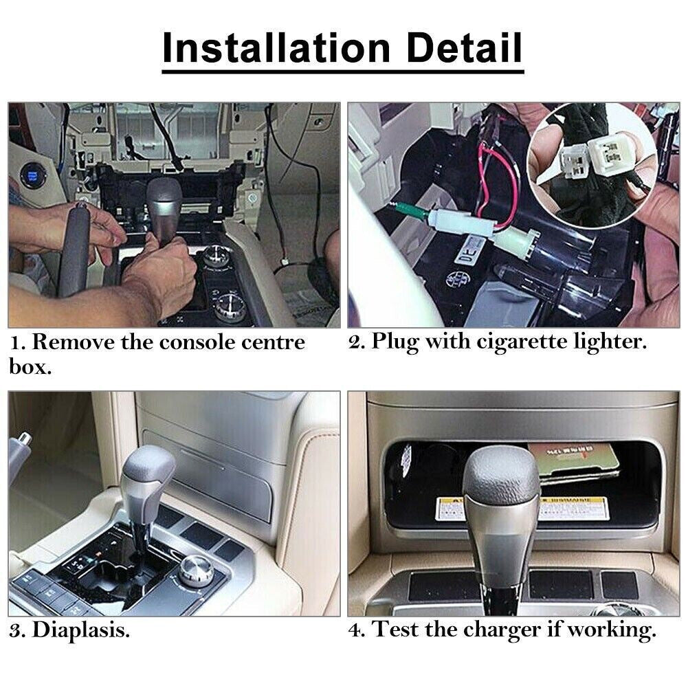 Wireless Phone Charging Kit (2015+) for Toyota Land Cruiser 200 2007-2021 - image 2
