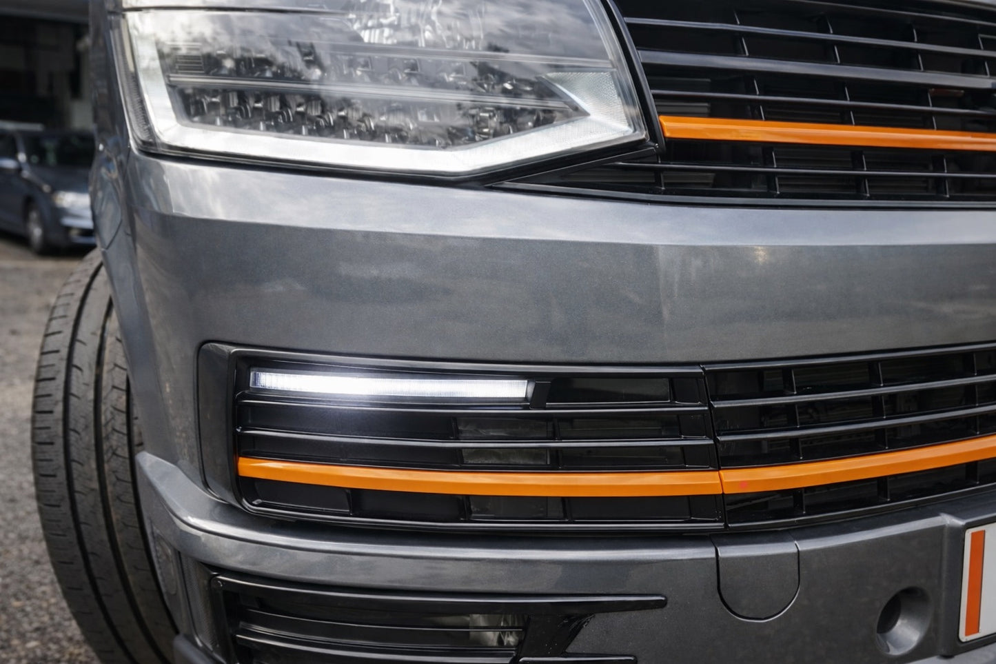 DRL Bumper Inserts (SportLine) for Volkswagen T6 2015-2024 - image 1